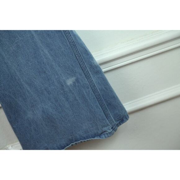 Vintage 70s Hang Ten Men's Bell Bottom Jeans Flares 33M 34 x 31 actual Blue - Picture 9 of 14